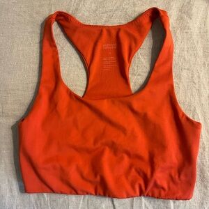 Girlfriend Collective Red Paloma Racerback Bra Size Small